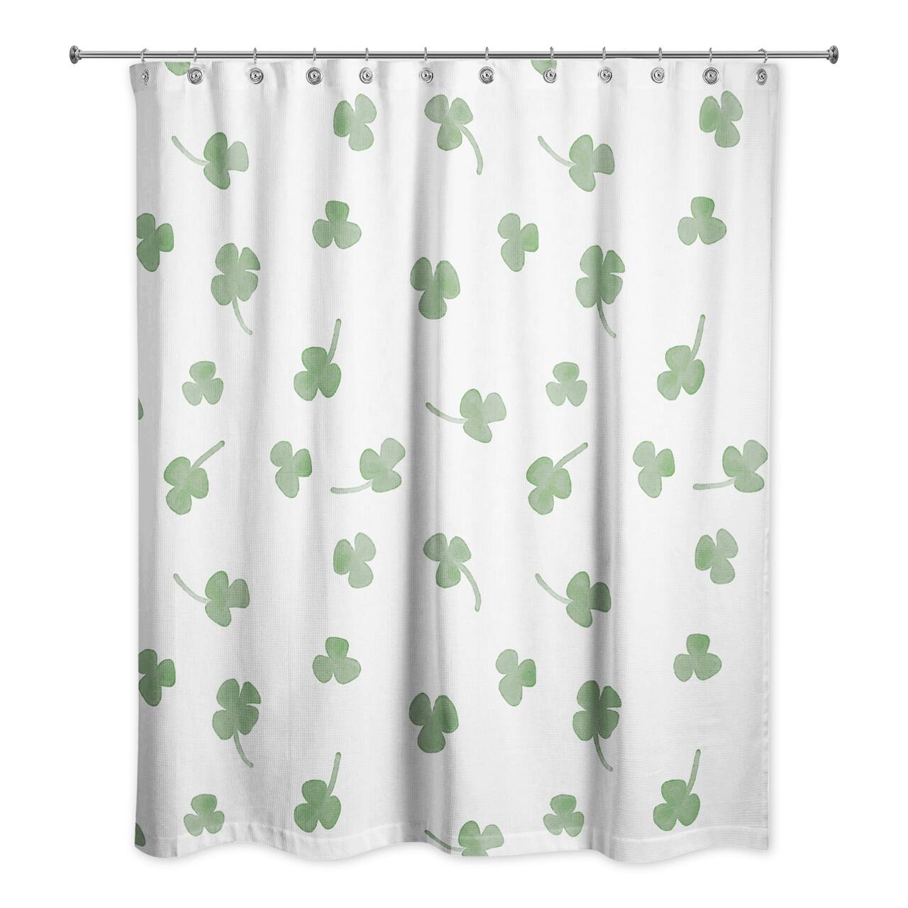 Tiny Shamrock Pattern 71" x 74" Shower Curtain